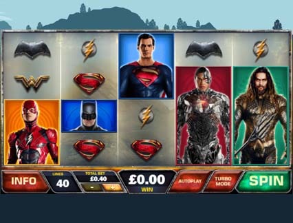 justice league online slot game