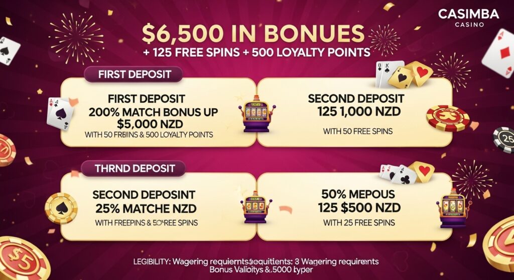 welcome bonus at casimba casino at nzonlinepokies