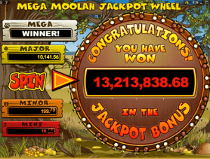 Mega Moolah Jackpot Win