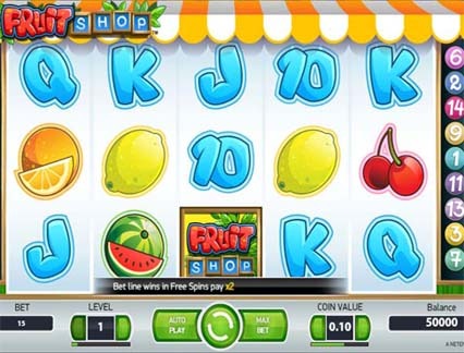 fruit shop pokie gameplay