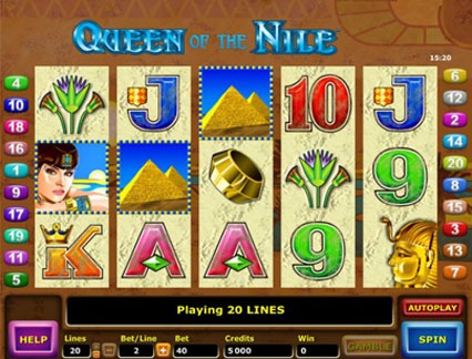 Queen of the Nile gameplay