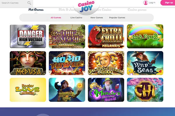 Casino Joy NZ pokie games