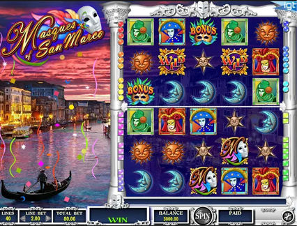 Masques of San Marco pokie game 