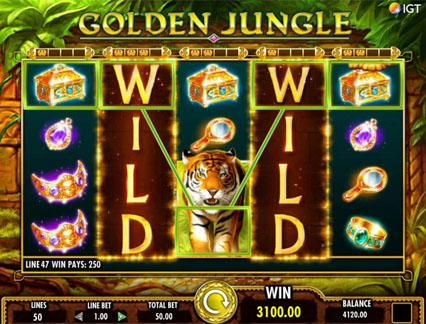 Golden Jungle pokie wilds