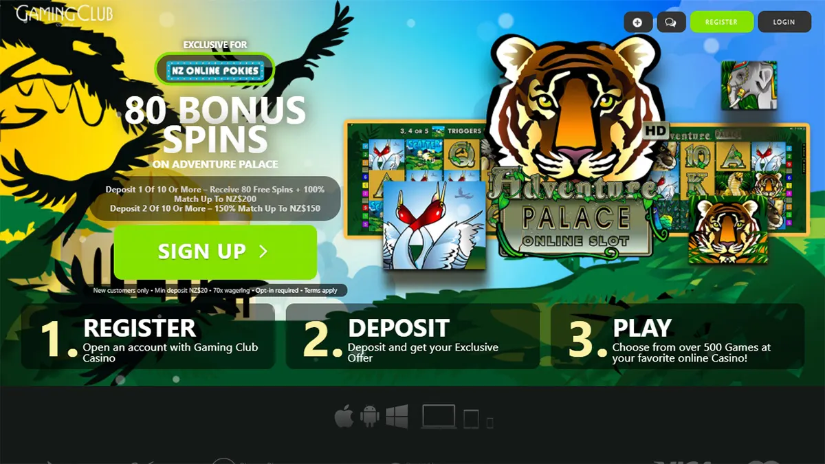 Exclusive Free Spins bonus offer for nzonlinepokies.co.nz