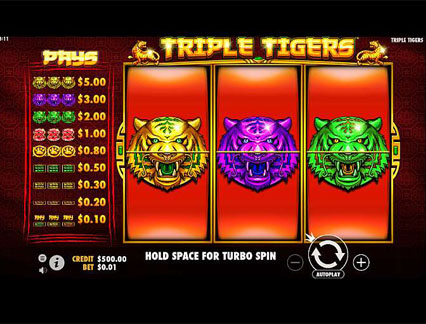 Triple Tigers pokie 