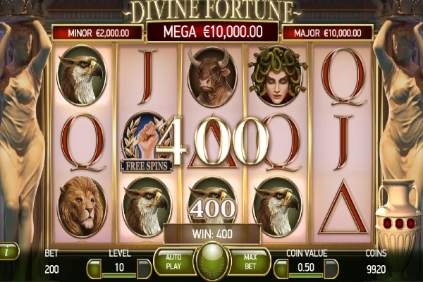 Divine Fortune slot win