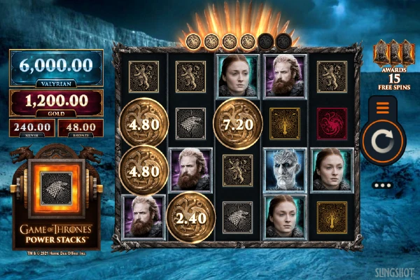 Game of Thrones Power Stacks Slot icons