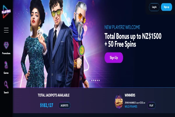 playerz casino nz homepage