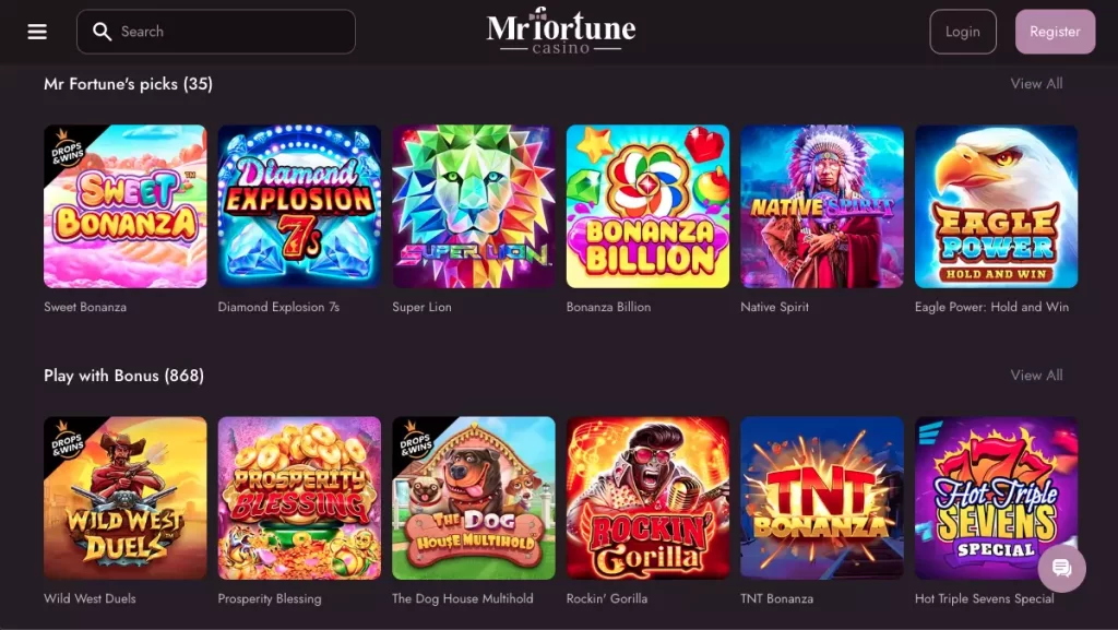 Mr Fortune Casino Games