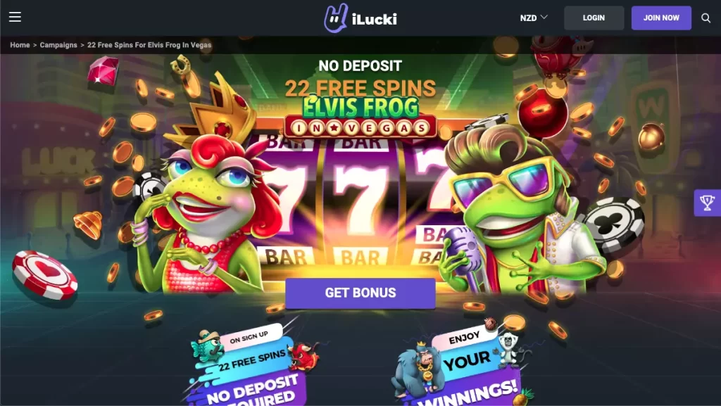 iLucki Casino No Deposit 22 Free Spins