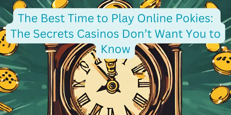 The Best Time to Play Online Pokies The Secrets Casinos Don’t Want You to Know
