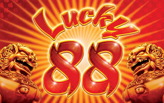 Lucky 88 pokie game logo - aristocrat gaming