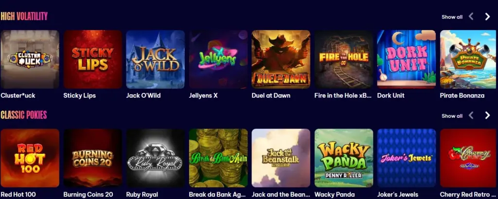 SPEEDZ CASINO POKIES 